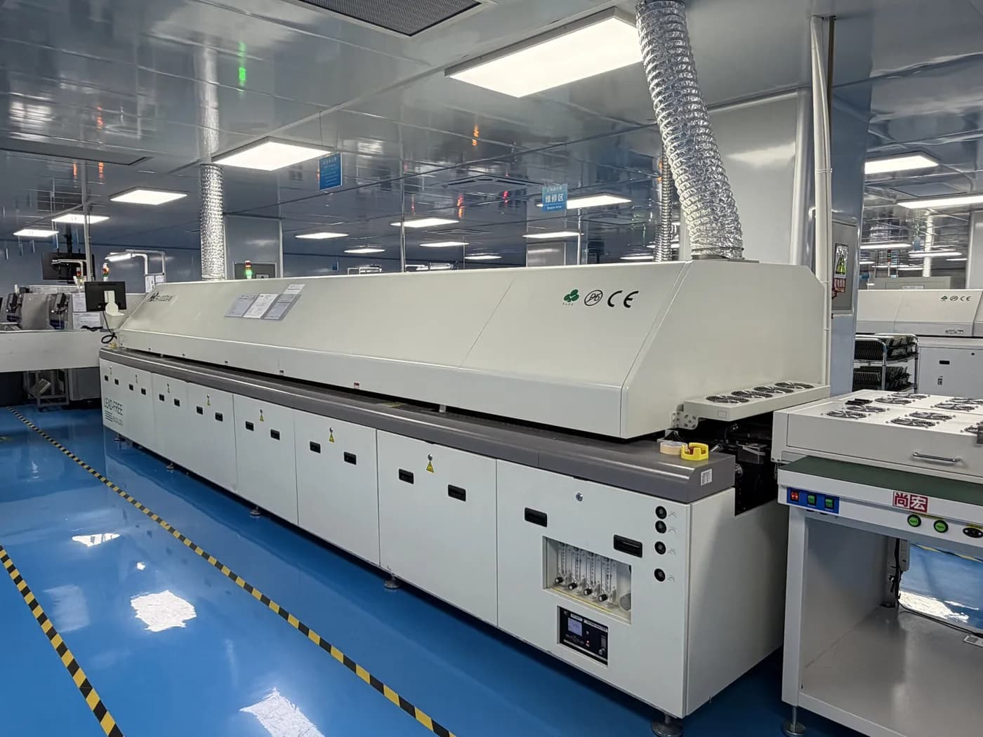 Azot atmosferli reflow fırını — Shenzhen SMT fabrikası