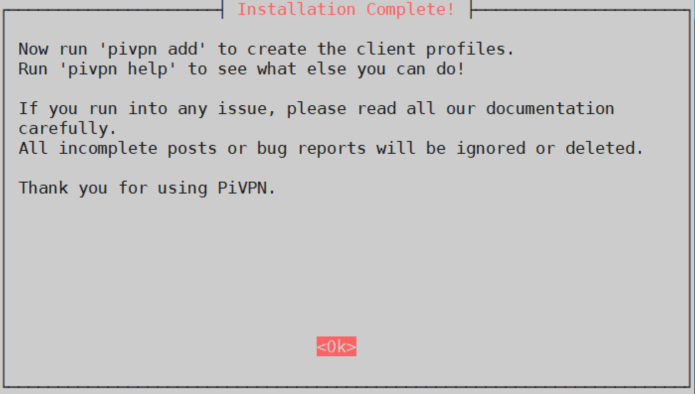 PiVPN ölçüsü Açık kaynak VPN sunucularının kurulumu ve yapılandırması için bir yazılım_15
